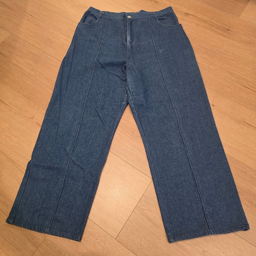 Lisa Says Gah Jeans Womens 36x30 Robyn High Waist Wide Straight Leg Denim USA